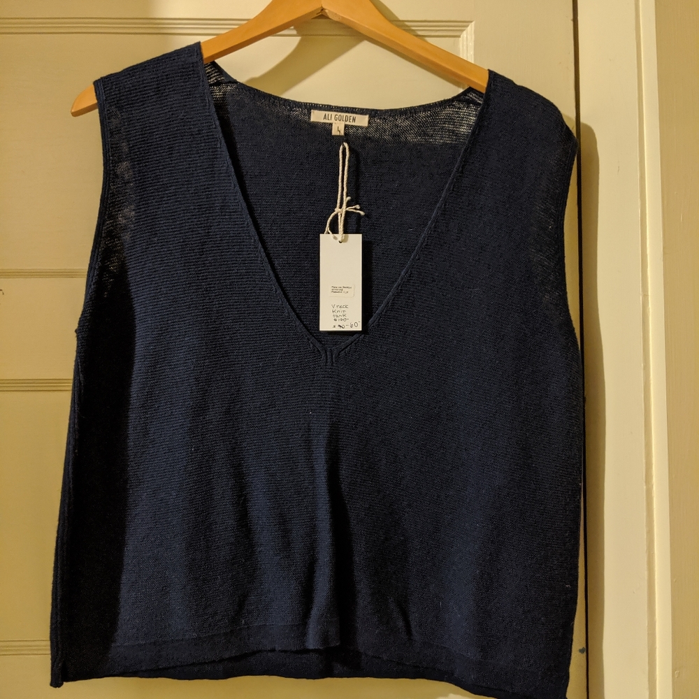 Ali golden knit tank